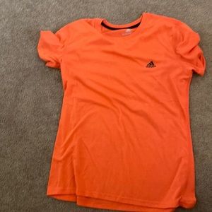Orange/peach Adidas tshirt